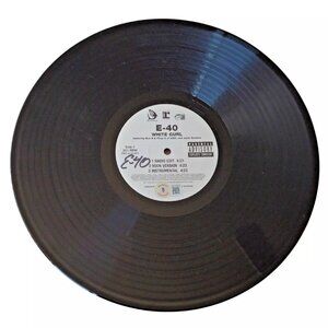 E-40 Signed White Gurl / Just Fn' Single Vinyl Record Album Vintage Rap Beckett